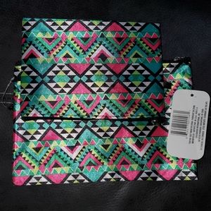 NWOT - Geometric Print Cosmetic Bags